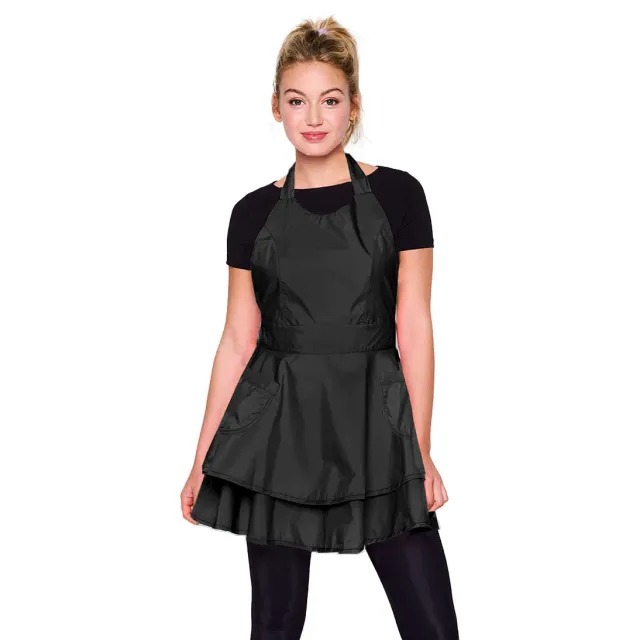 Betty Dain Noir Chic Bleach Proof Stylist Apron Polyester